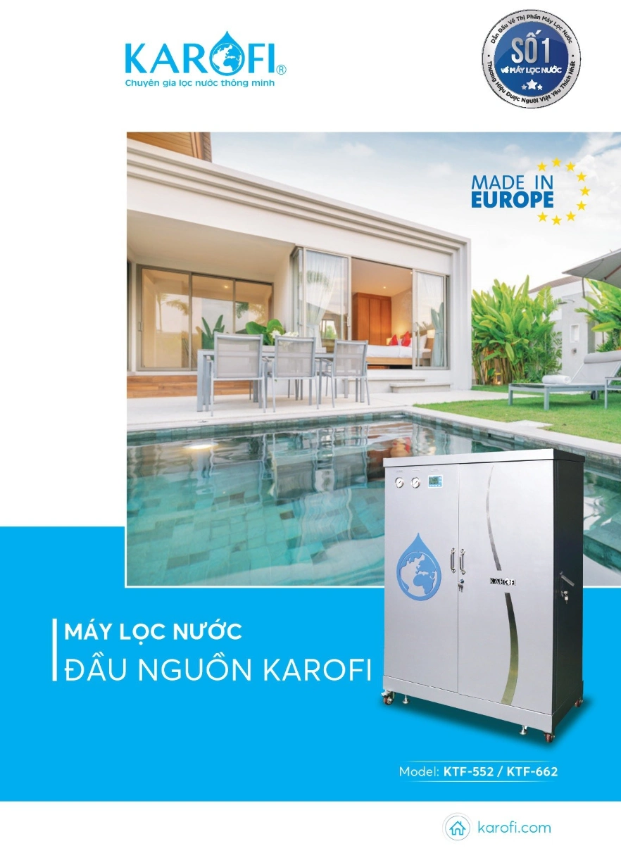 Hệ thống lọc nước đầu nguồn Karofi KTF-662 11 Hệ thống lọc tổng Karofi KTF-662