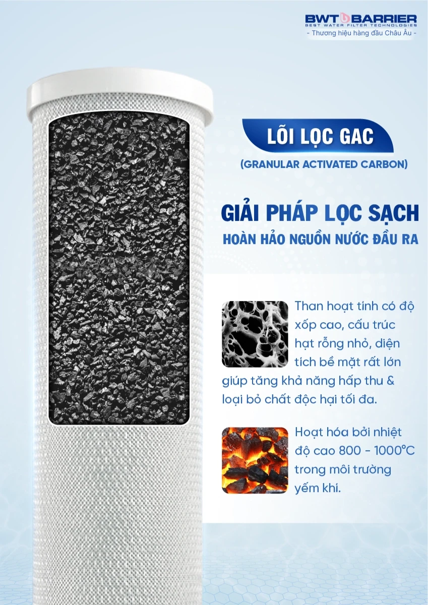 Hệ thống lọc tổng đầu nguồn giúp loại bỏ nước cứng