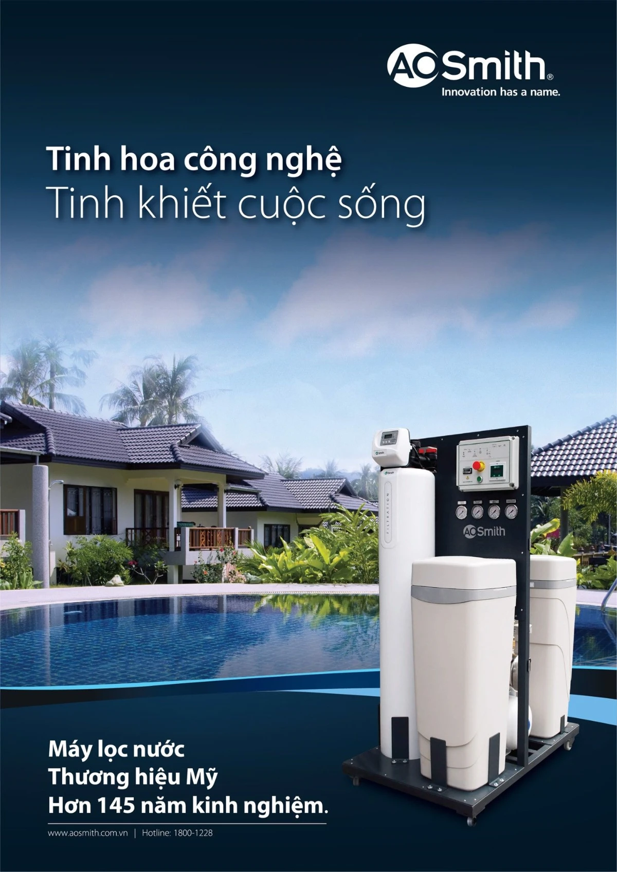 Hệ thống lọc nước đầu nguồn A. O. Smith System 103 7 AOS System 103 đã trở thành lựa chọn đáng tin cậy cho gia đình muốn nâng cao chất lượng sống.