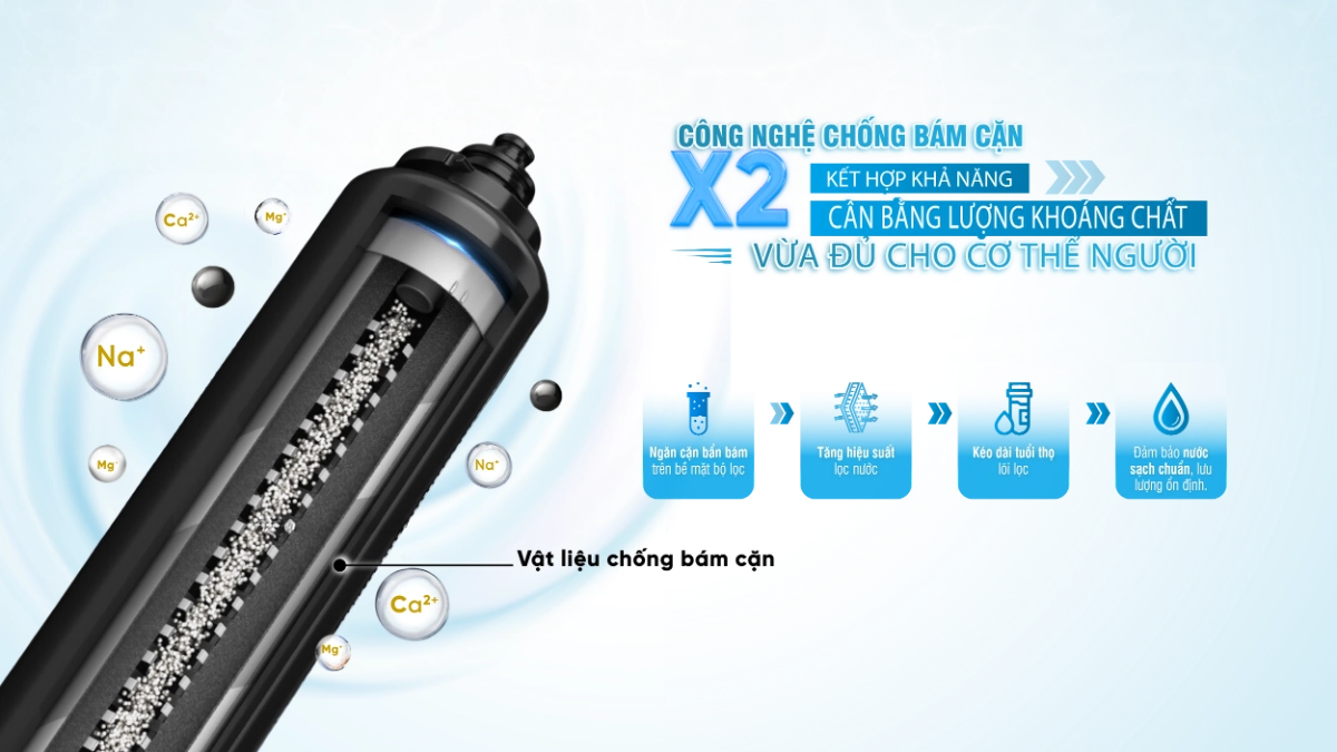 Top 7 công nghệ lọc nước nổi bật cần biết để chọn đúng hệ thống lọc tổng đầu nguồn 9 Hệ thống lọc tổng Fuji Smart APT200 được trang bị công nghệ chống bám cặn X2 giúp loại bỏ hầu hết những mảng bám cứng đầu