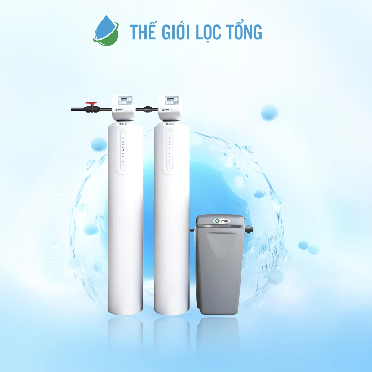 Top 7 lọc tổng đầu nguồn cho nước máy được khách hàng ưa chuộng 13 Hệ thống lọc tổng đầu nguồn A. O. Smith i97 F2 chuyên xử lý nước cứng cho biệt thự