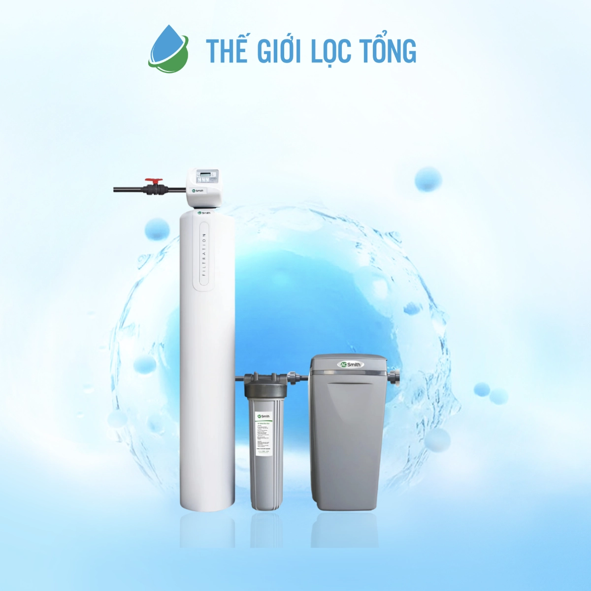 Top 3 lọc tổng đầu nguồn cho nưước giếng chất lượng cao 10 AO Smith i97 F (F1) là hệ thống lọc tổng đầu nguồn thông minh