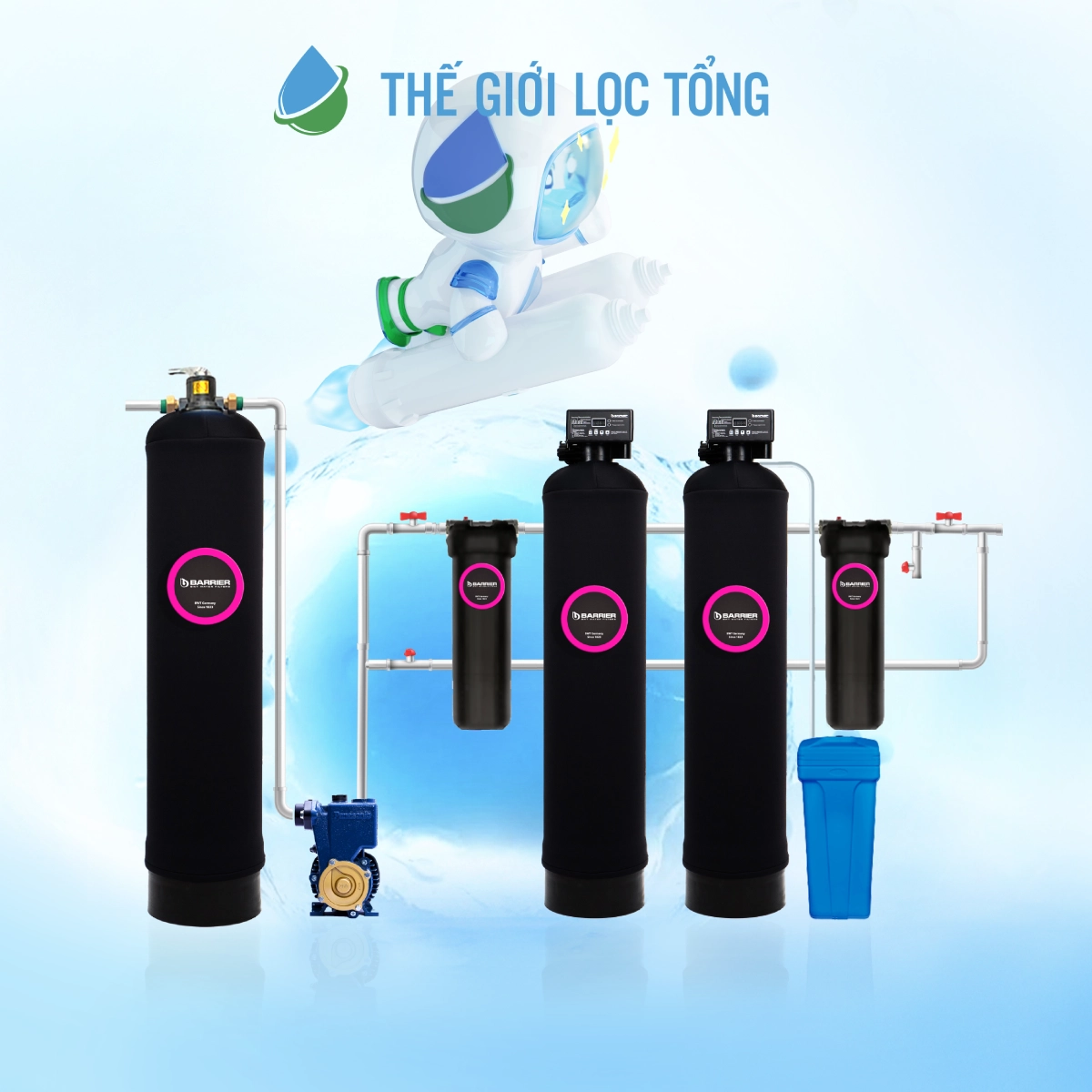 Hệ thống lọc tổng BARRIER Pro Super Complex Expert cao cấp từ Châu Âu