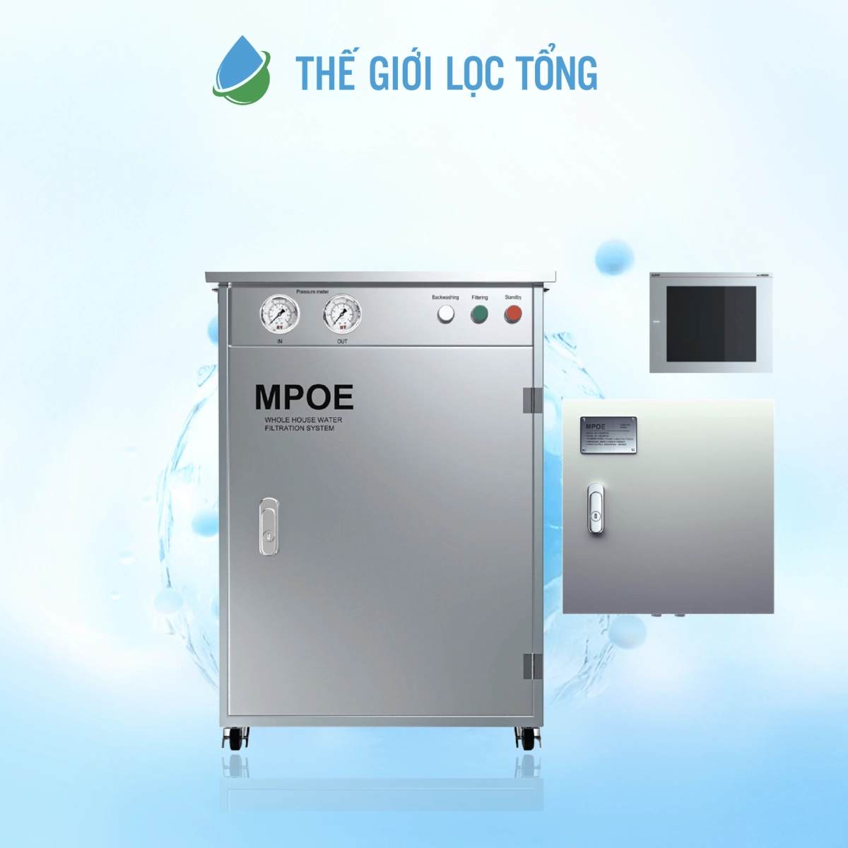 Top 7 lọc tổng đầu nguồn cho nước máy được khách hàng ưa chuộng 11 Hệ thống lọc tổng đầu nguồn Cleansui MPOE-S lọc sạch tạp chất giữ lại khoáng chất