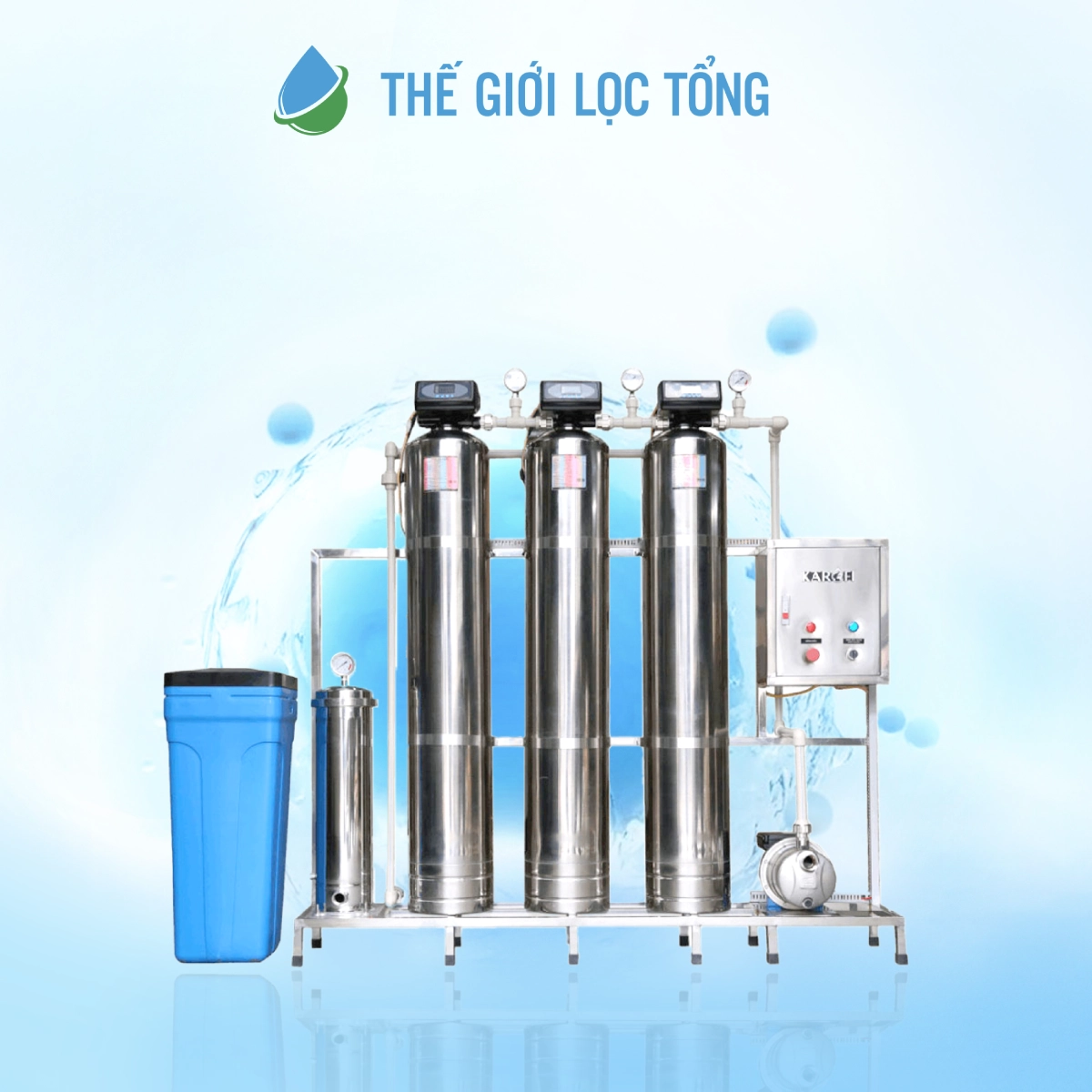 Top 3 lọc tổng đầu nguồn cho nưước giếng chất lượng cao 8 Hệ thống lọc tổng đầu nguồn Karofi KTF-333I dành cho nhà phố