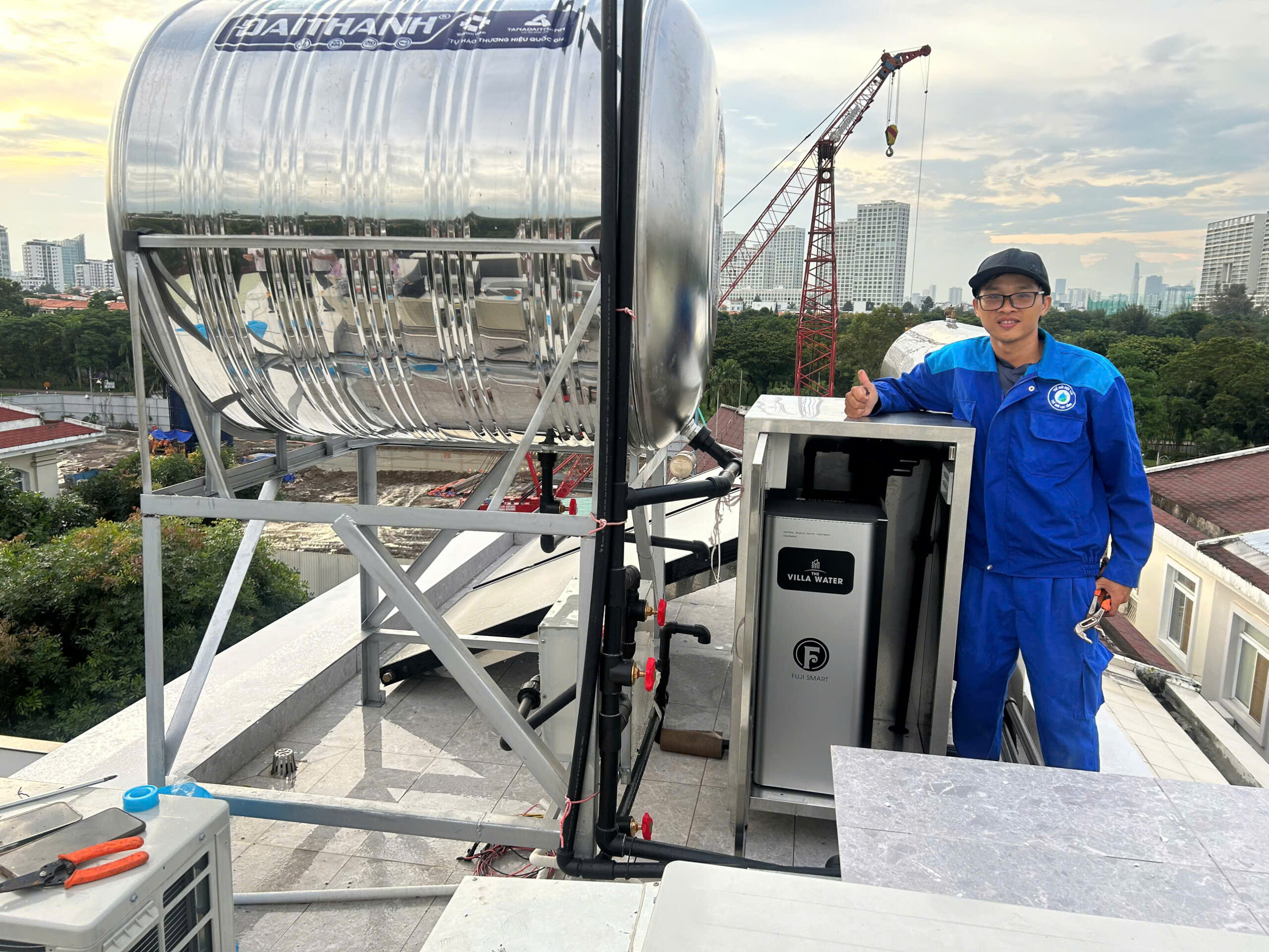 Nước sau khi được lọc bằng lọc tổng đầu nguồn không được uống trực tiếp