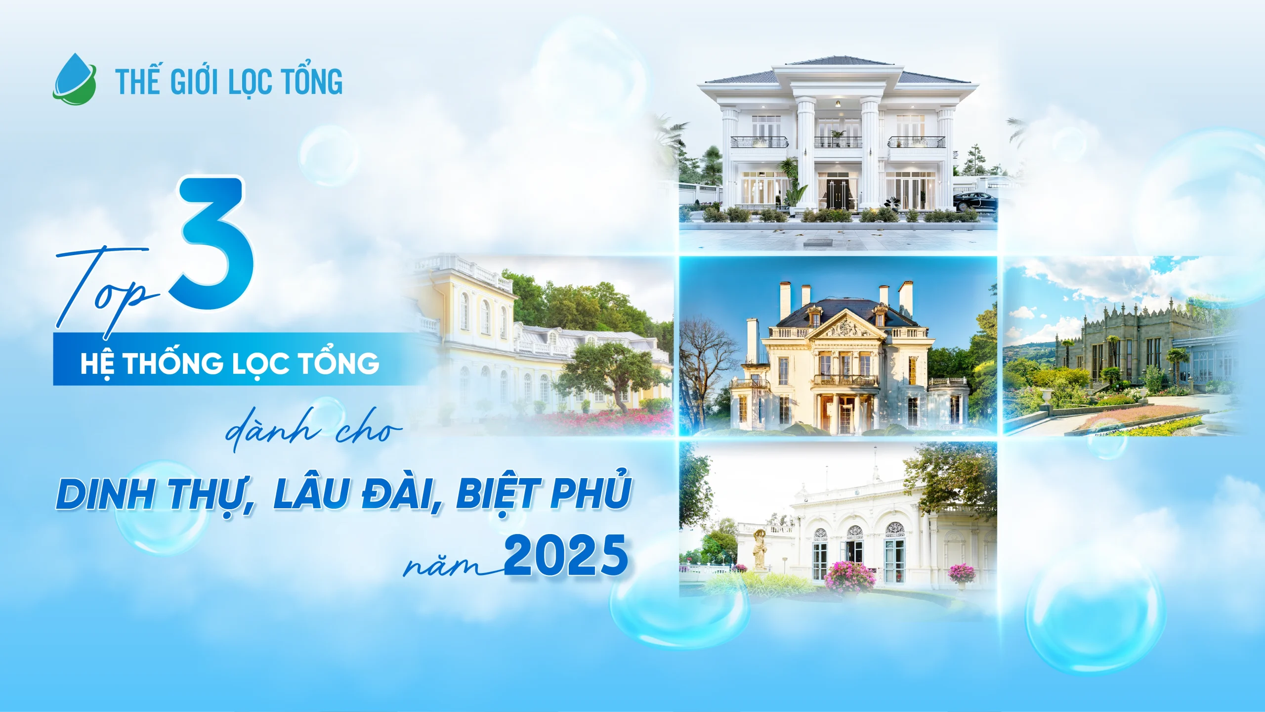 Hệ Thống Lọc Nước Đầu Nguồn Dinh Thự, Lâu Đài, Biệt Phủ