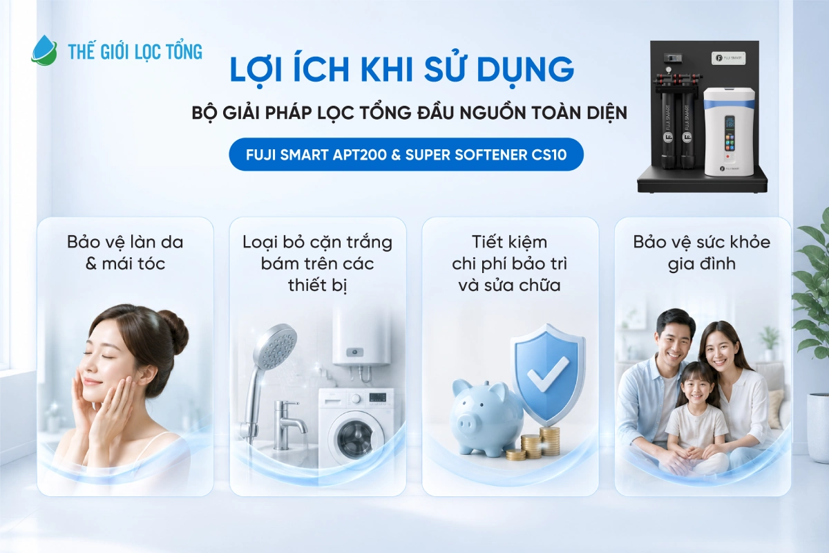 vì sao nên chọn bộ giải pháp Fuji Smart APT200 và Super Softener CS10