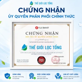 Chứng nhận phân phối chính thức lọc tổng Fuji Smart