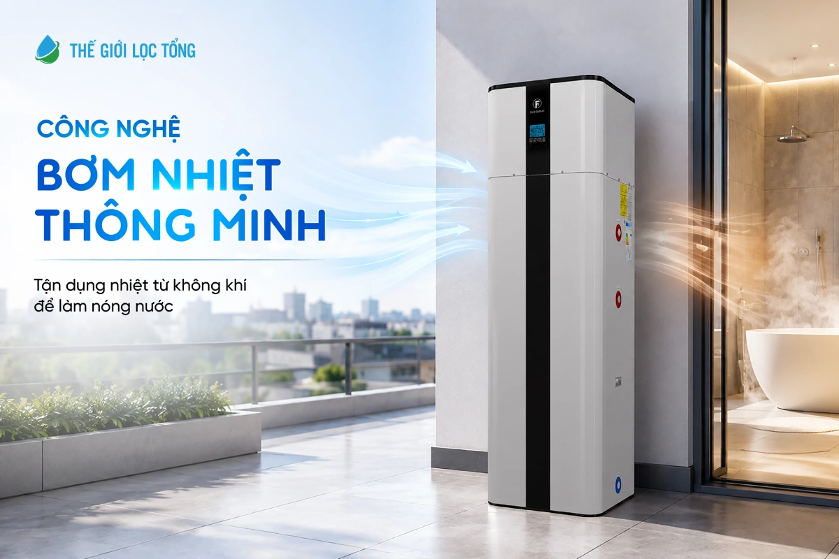 Máy nước nóng bơm nhiệt Fuji Smart H800 sở hữu công nghệ làm nóng nước thông minh