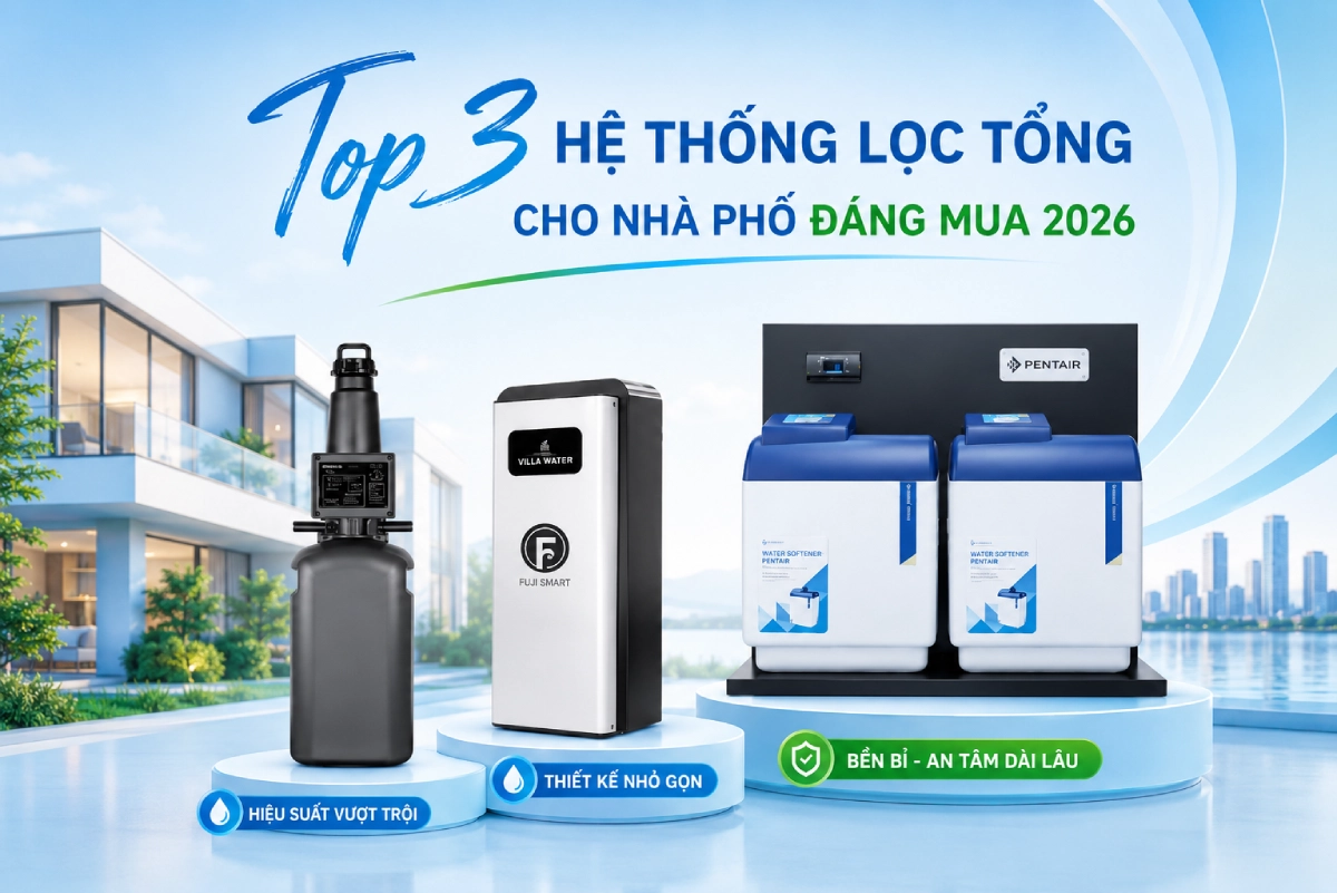 Top 3 hệ thống lọc tổng cho nhà phố